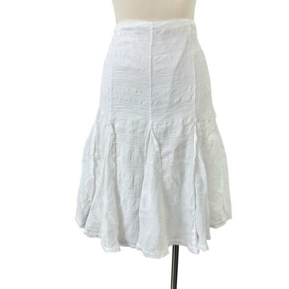 Ralph Lauren Black Label Dresses & Skirts - Ralph Lauren Black Label Paneled Skirt Knee-Length White Cotton 6